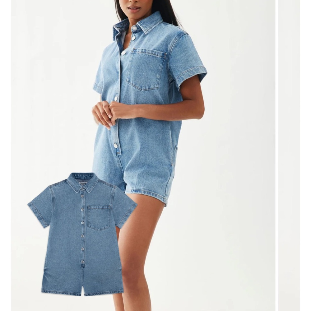 Parke denim romper